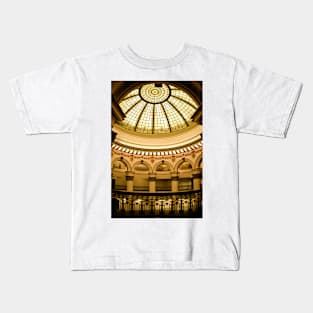 Stained glass dome in the Cleveland Trust Company Building Kids T-Shirt